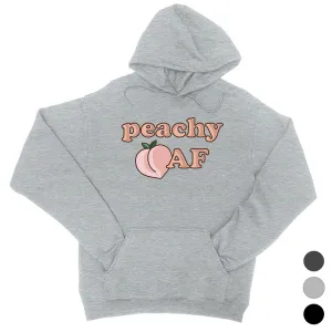 365 Printing Peachy AF Womens Hoodie Cute Graphic Winter Pullover Gift For Her