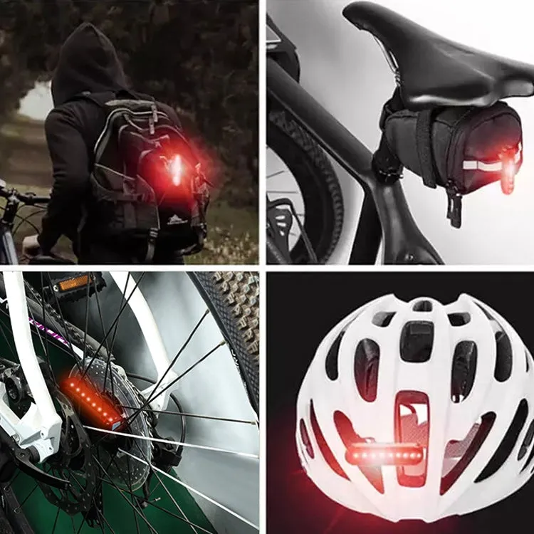 AMZER Bicycle Taillight Bicycle Riding Motorcycle Electric Car LED Mountain Bike USB Rechargeable Safety Warning Light (50 Hours, Color Box)