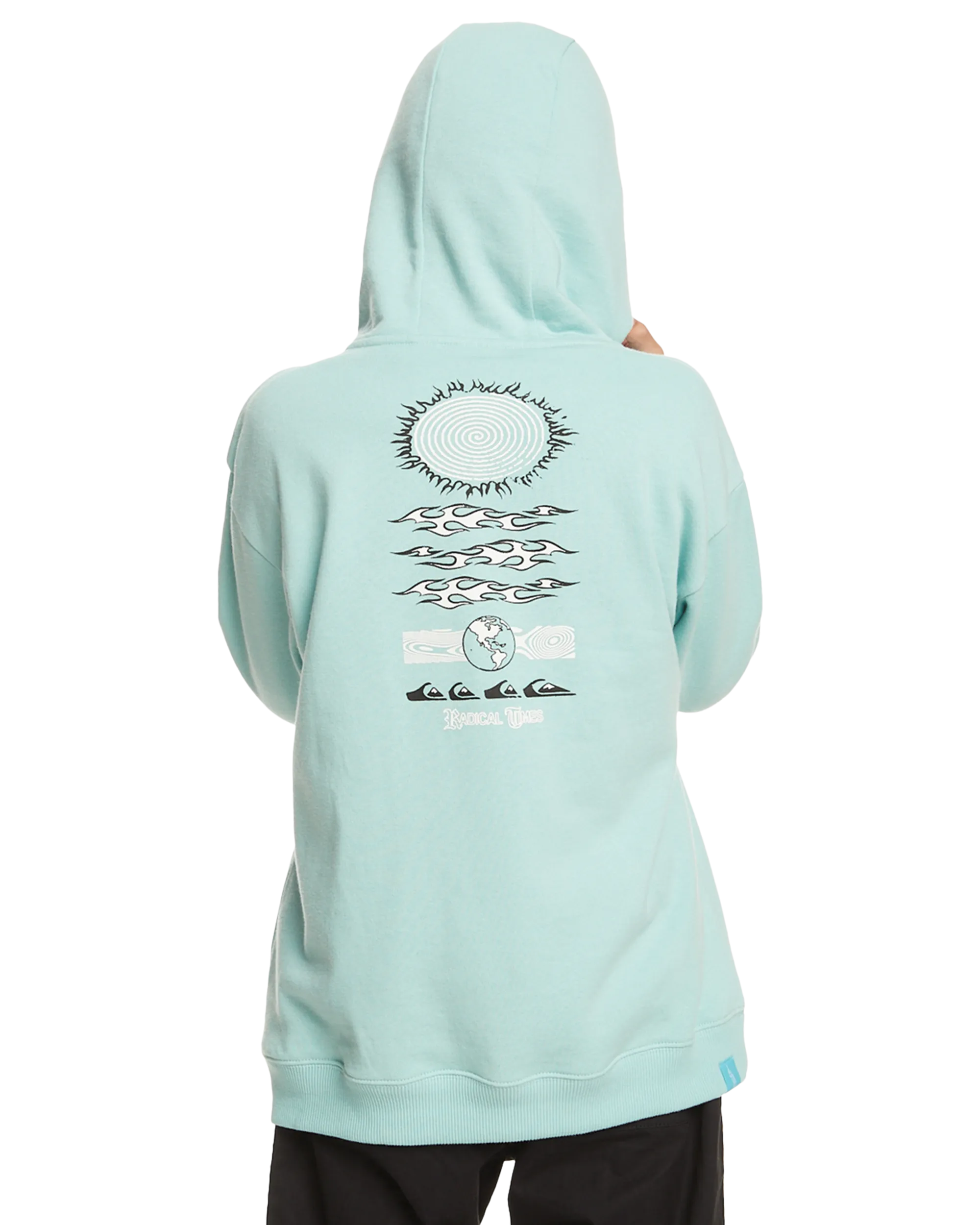 Boys Radical Times Hoodie in Pastel Turquoise