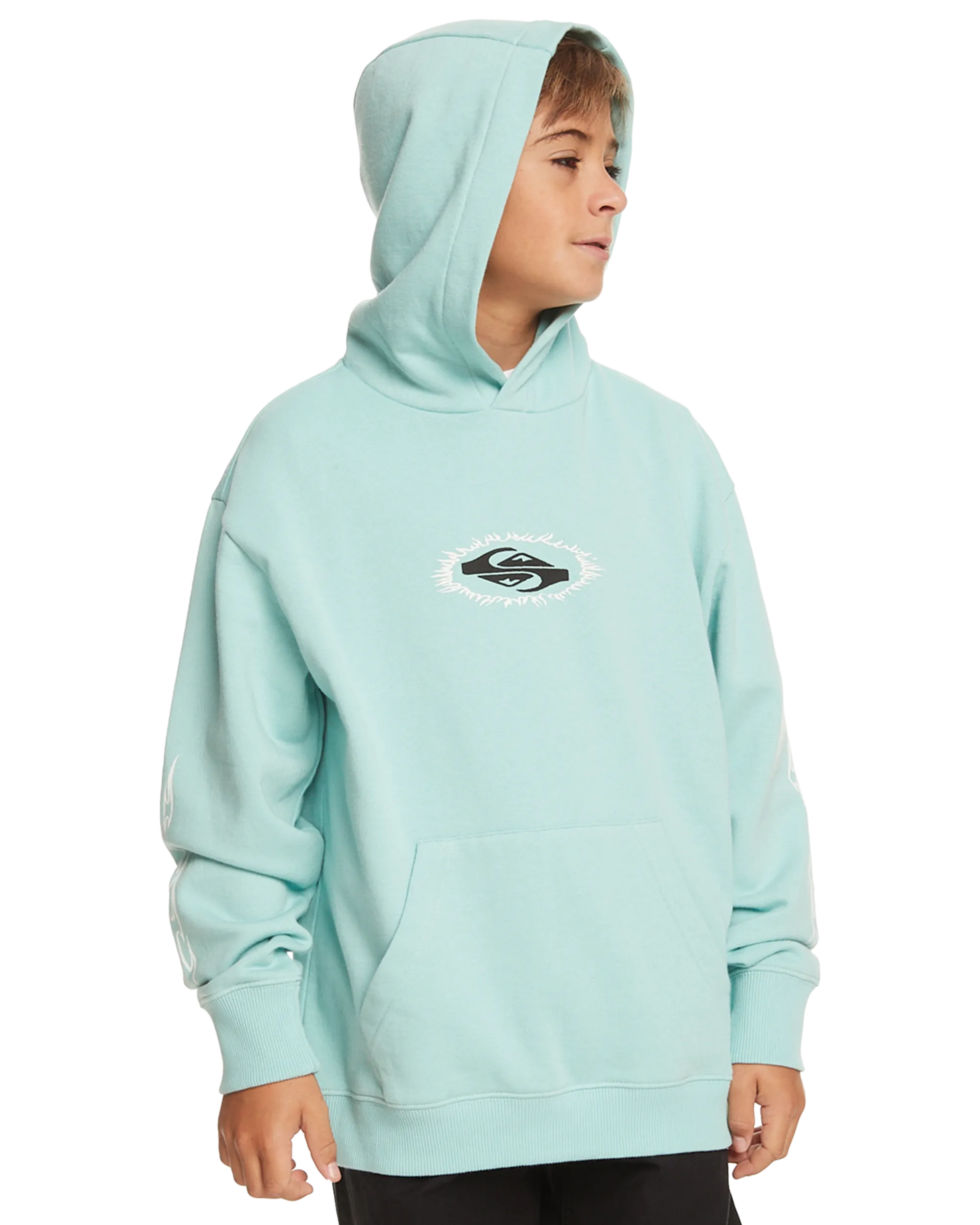 Boys Radical Times Hoodie in Pastel Turquoise