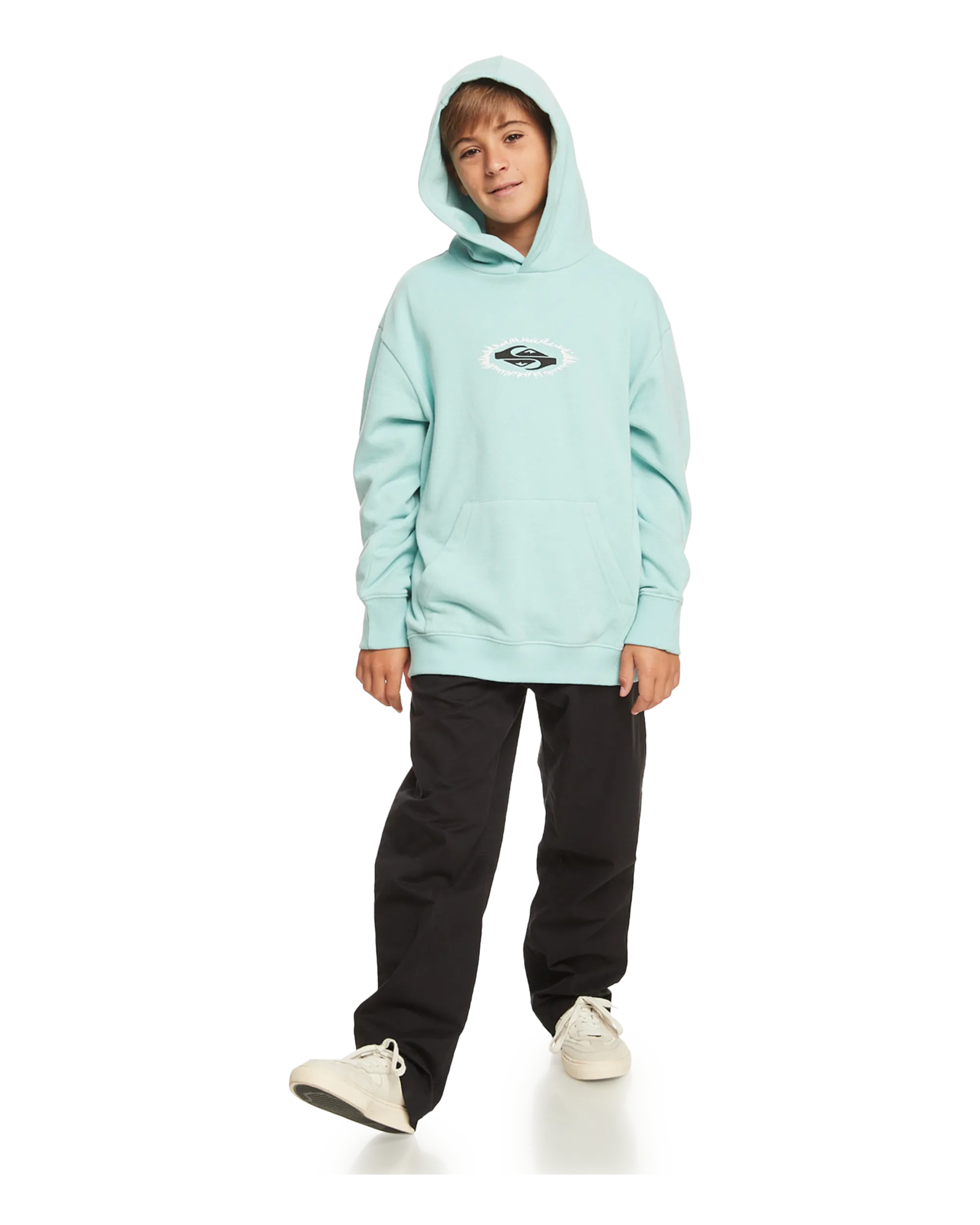 Boys Radical Times Hoodie in Pastel Turquoise