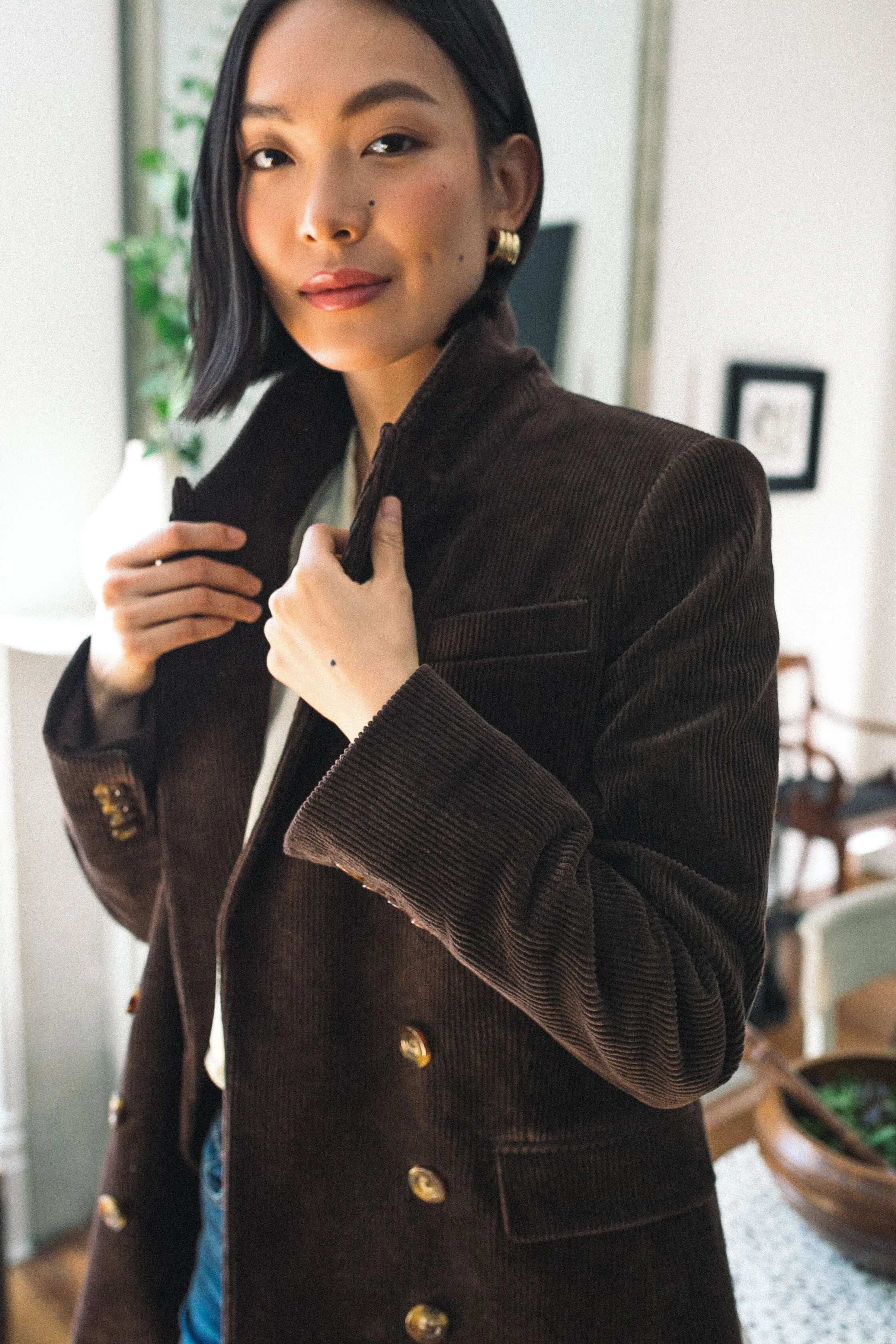 Brown Corduroy Alexander Blazer