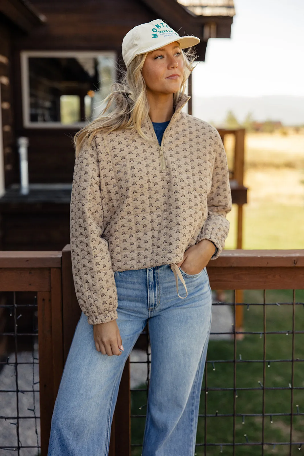 Carry On Quilted Pullover