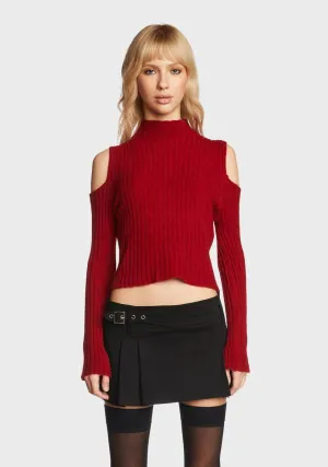 Crimson Play It Off Turtleneck Sweater