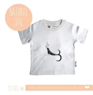 Earthlings Organic Cotton Ocean Inspired T Shirts - Natural