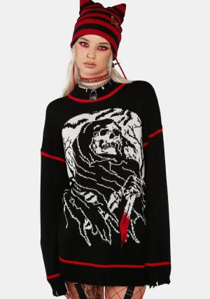 Fear The Reaper Oversized Sweater