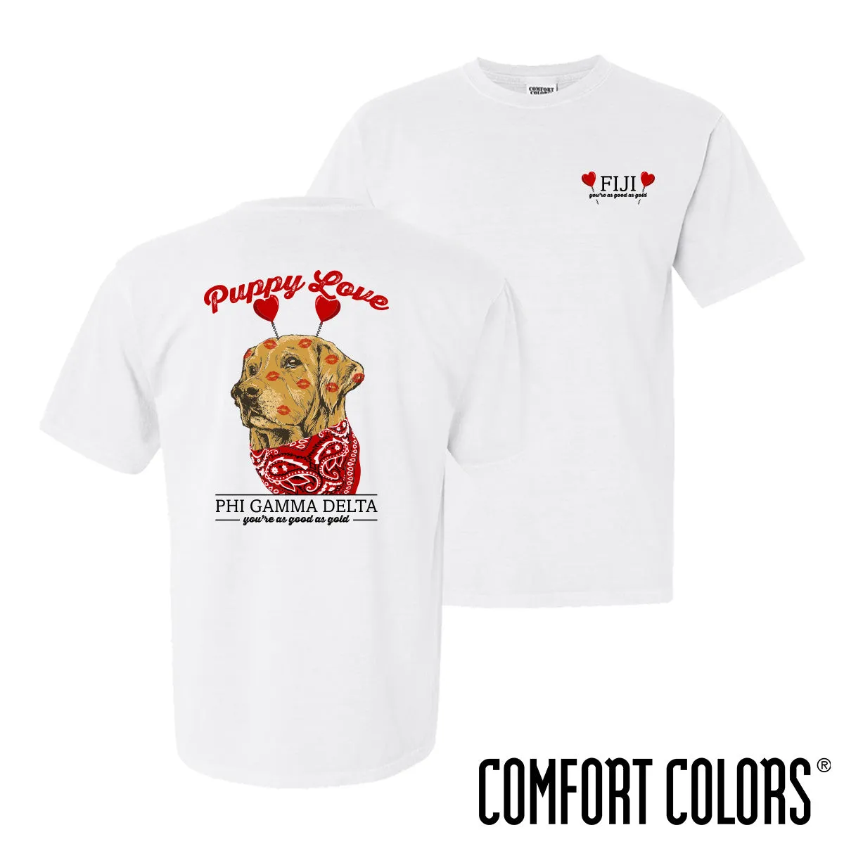 FIJI Comfort Colors Puppy Love Short Sleeve Tee