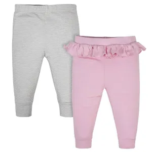 Gerber® 2-Pack Baby Girls Princess Pants