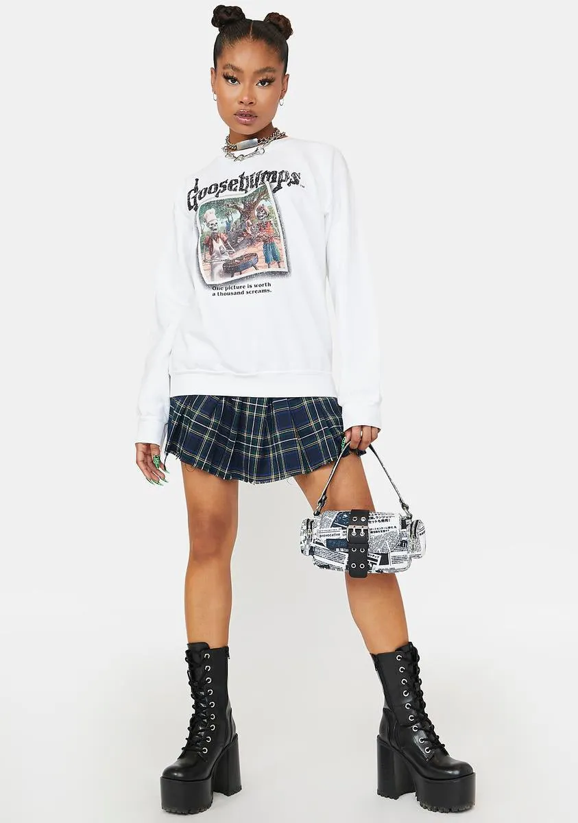 Goosebumps Say Cheese And Die Crewneck Sweater