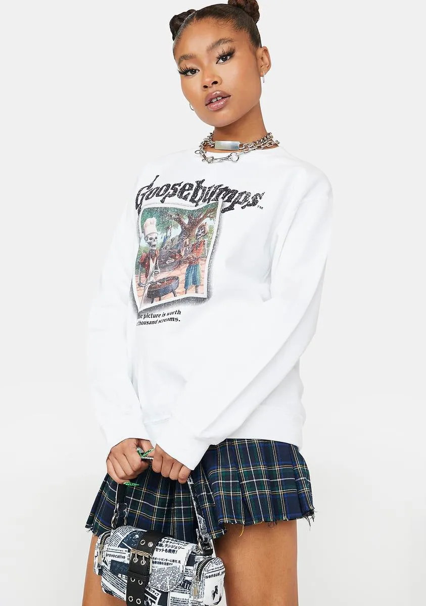 Goosebumps Say Cheese And Die Crewneck Sweater