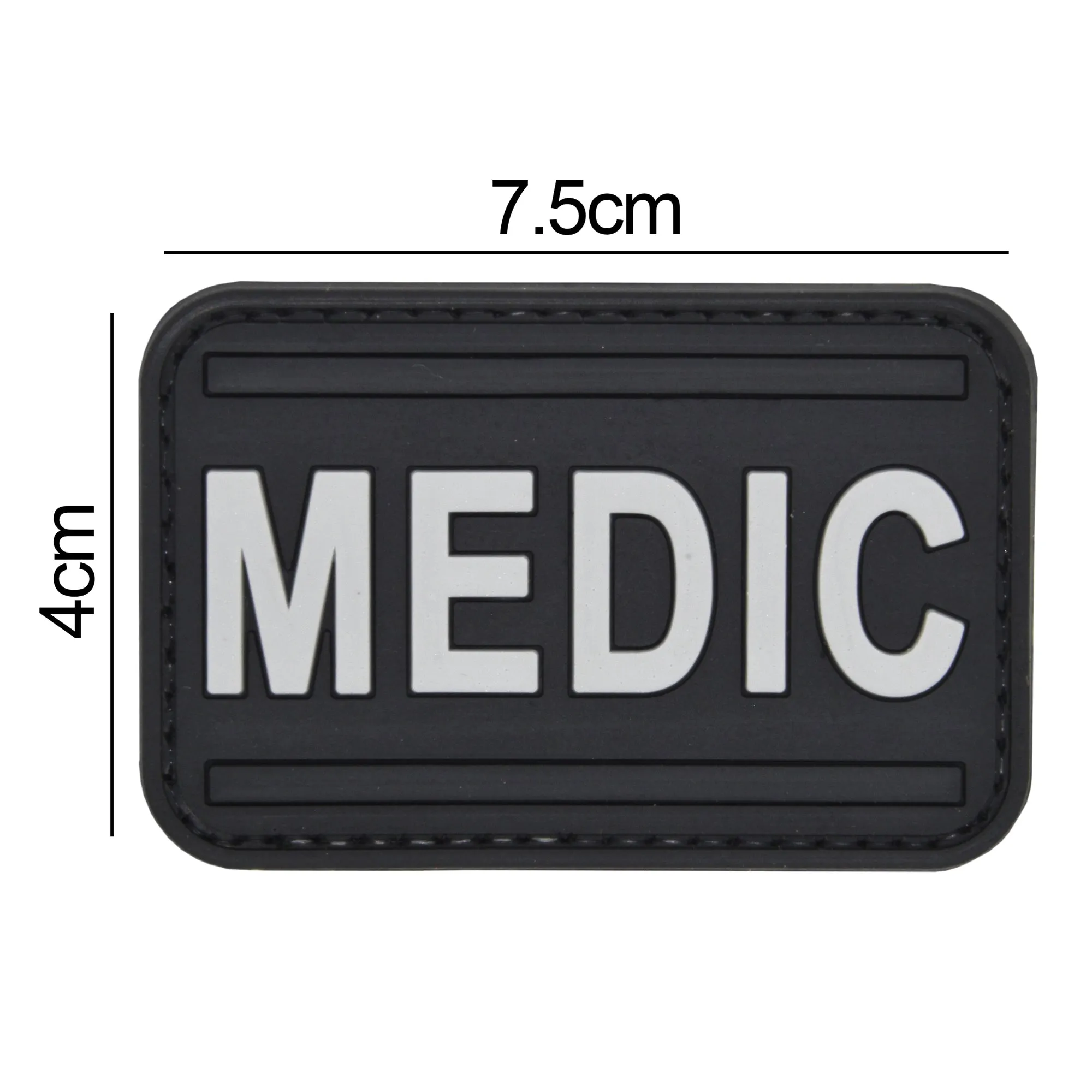 Medic Badge Patch Black/Gray