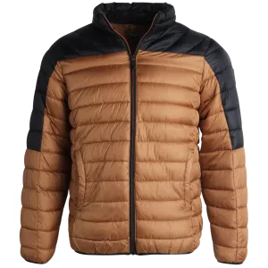 Men's Jacket - Packable Puffer Coat Wheat - Bass Creek