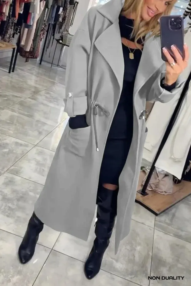 Non Duality | Elegant Longline Trench Coat