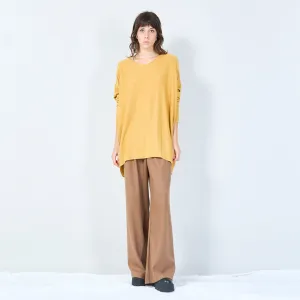 Relaxed fit oversized knit top wholesale