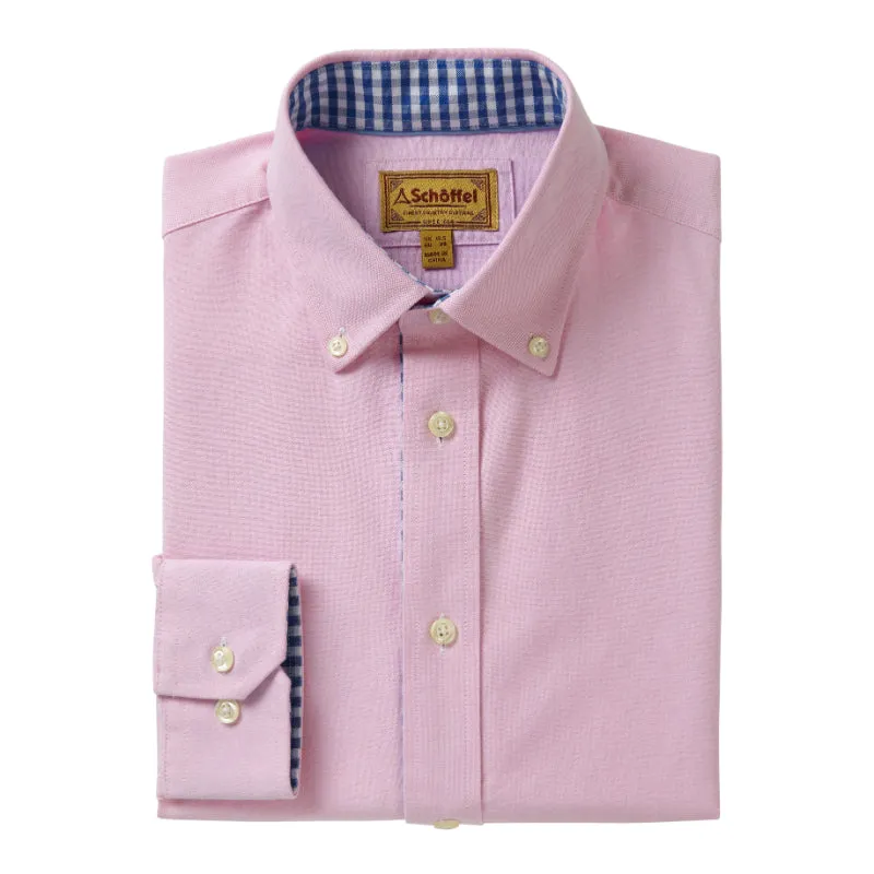 Schoffel Holt Soft Oxford Tailored Shirt - Pale Pink