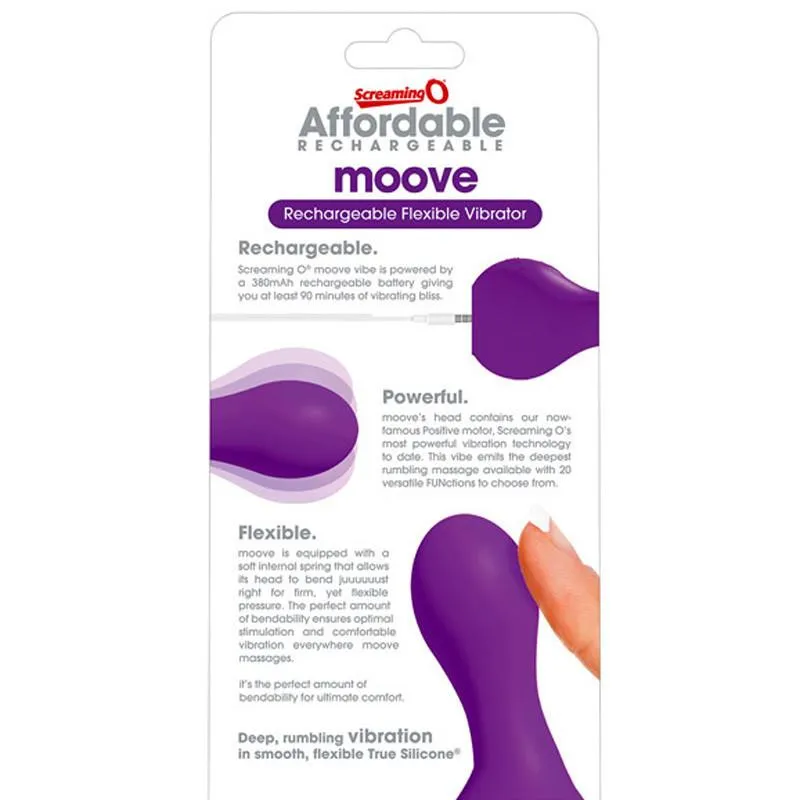 Screaming O Affordable Rechargeable Moove 20-Function Rechargeable Vibrator