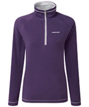 Seline half-zip microfleece | Dark Plum