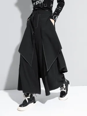 Split Joint Long Wide Loose Fit Pants