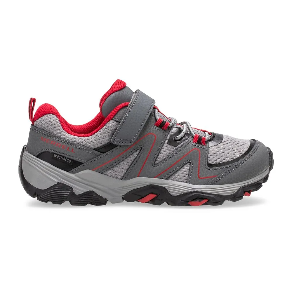 Trail Quest Kids Trail Sneaker - Grey/Red/Black