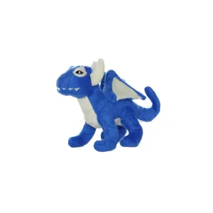 Tuffy Dog Toys - VIP Products - Mighty Jr Dragon - Blue, Plush, Squeaky Dog Toy