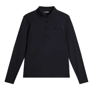 Womens Flor LS Soft Touch Polo Black - AW24