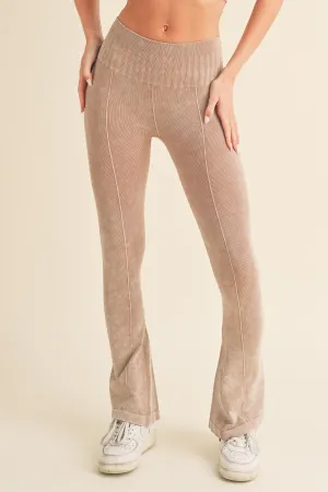 Women's Stone-Washed Active Flared Pants